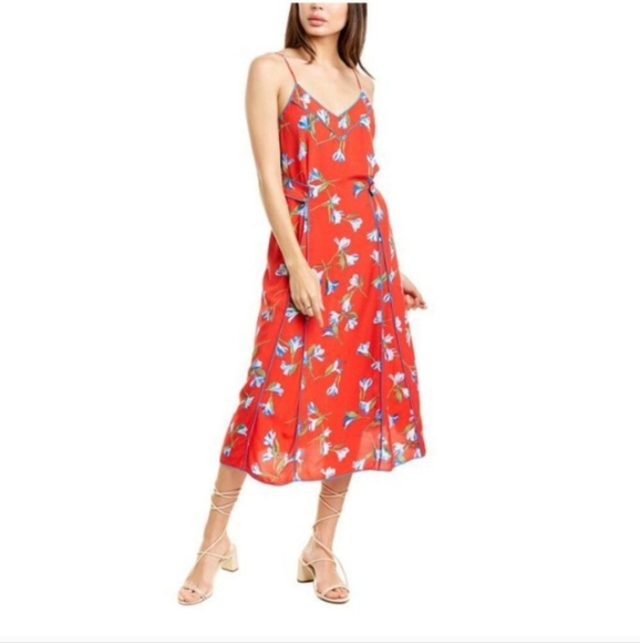 Rag & Bone Hugo Floral Print Tank Dress Womens M Midi $495 Retail - Picture 1 of 7